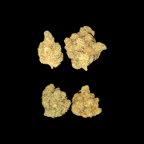 Stay Puft: Indica-dominant Hybrid (60% Indica/40% Sativa) created by crossing Marshmellow OG X Grape Gasoline strains.