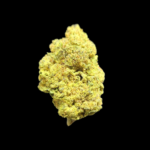 Sherbet Crasher: Euphoric, giggly high transitioning to relaxed body state. Ideal for managing stress, anxiety, depression, pain, and more. THC level: 25%.