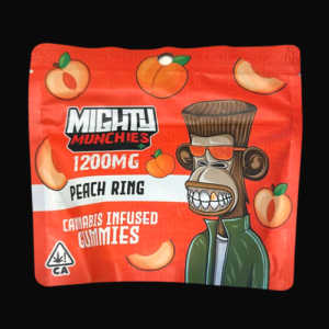 Mighty Munchies 1200 mg Peach Ring