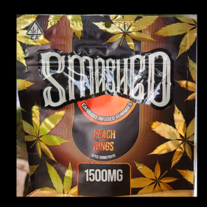 SMASHED Peach Gummy Rings 1500