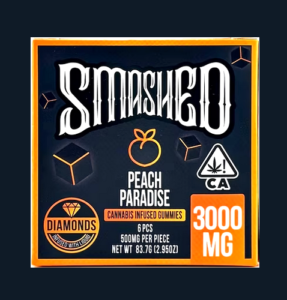 SMASHED PEACH PARADISE: LIQUID DIAMONDS-INFUSED GUMMIES (3000 mg)